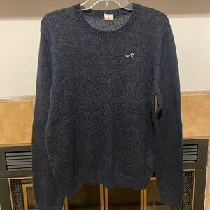 🔵🔵 Hollister Men’s Knit Crewneck Blue Sweater (size XL)